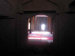 all'ìnterno della moschea di Turfan