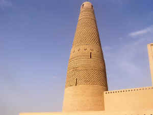 il minareto della moschea di turfan