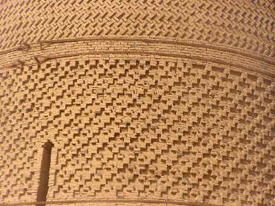 texture del minareto delkla moschea di Turfan